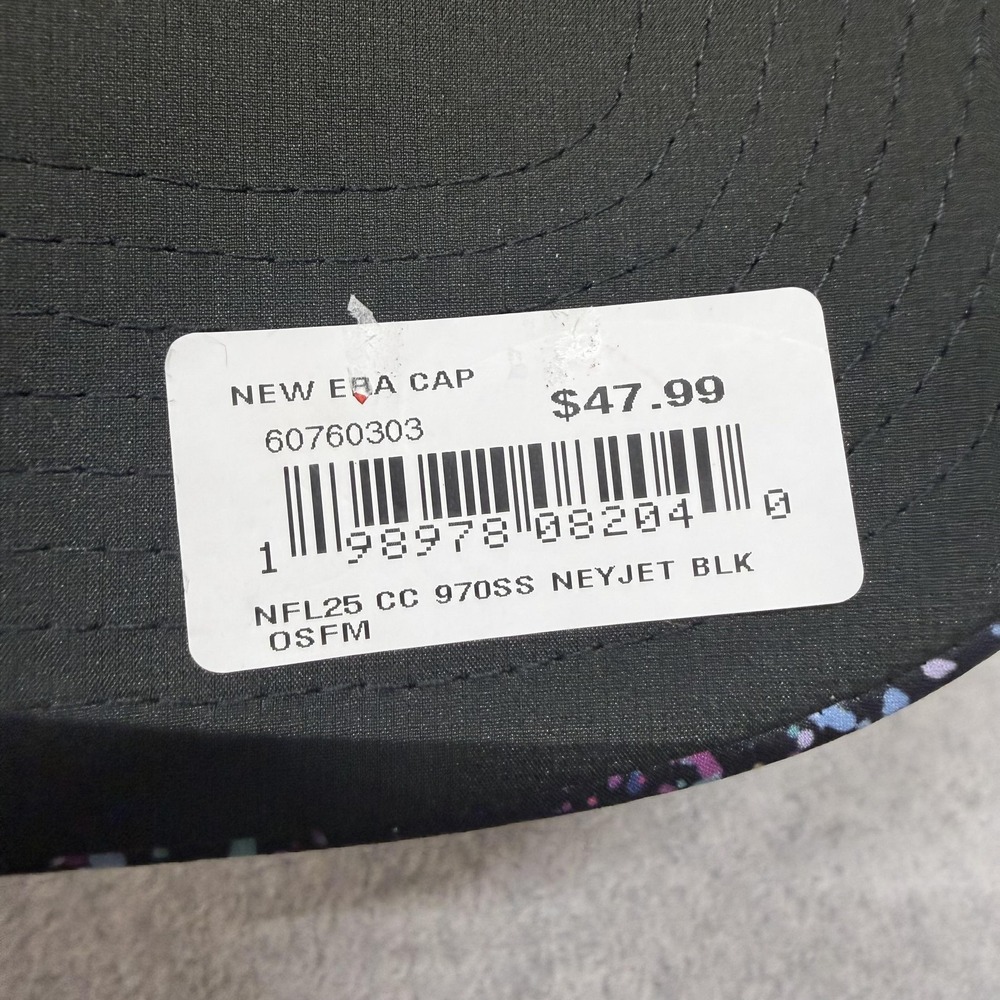 New York Jets Hat Cap Snap Back Mens One Size NFL Football Crucial Catch New Era - Picture 8 of 10
